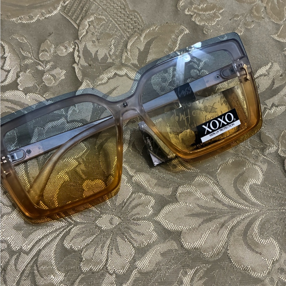Blue amber sunglasses